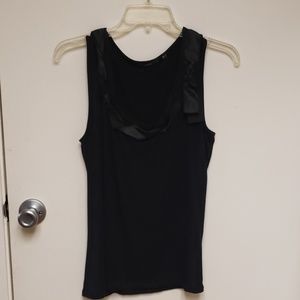 Tahari fancy black tank top